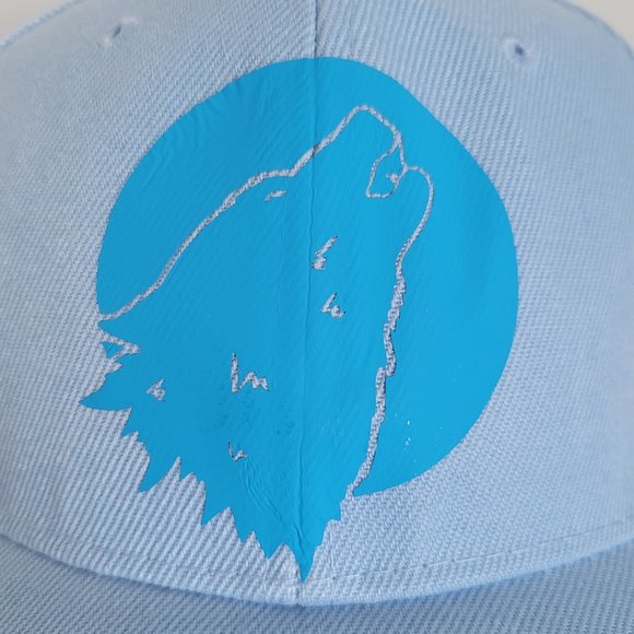 Wolf Howling Print Baseball Cap - Picture 2 of 11